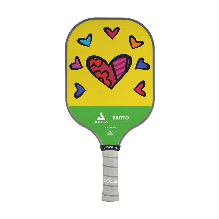 Vợt Pickleball Joola Britto Paddle HEARTS chính hãng, màu vàng xanh