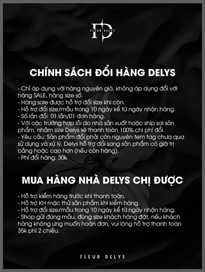 CHÍNH SÁCH ĐỔI HÀNG DELYS
