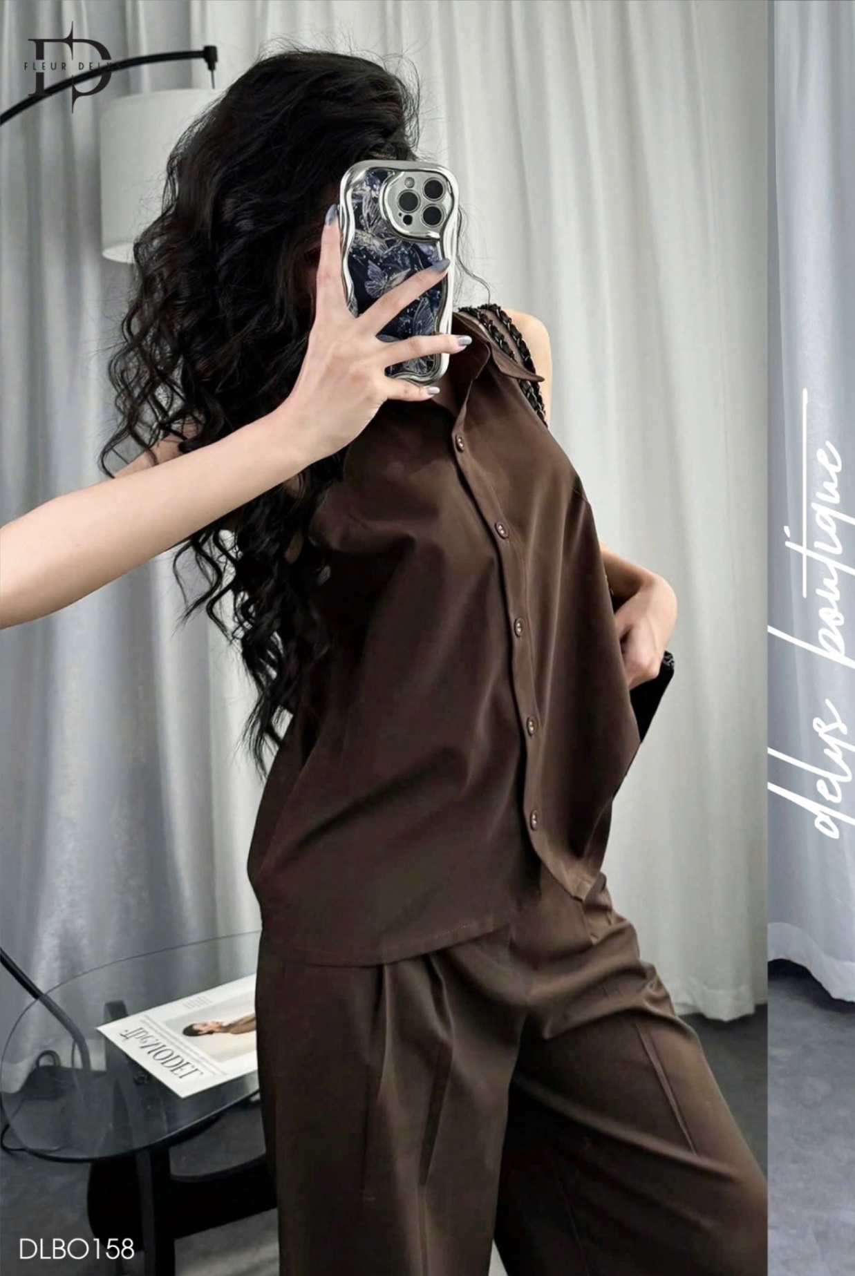 Set Sát Nách Sơ Mi Cúc Bọc
