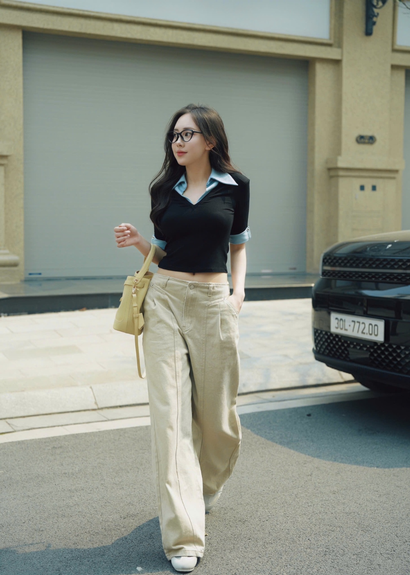 Quần Kaki Ghép 3 Mảnh