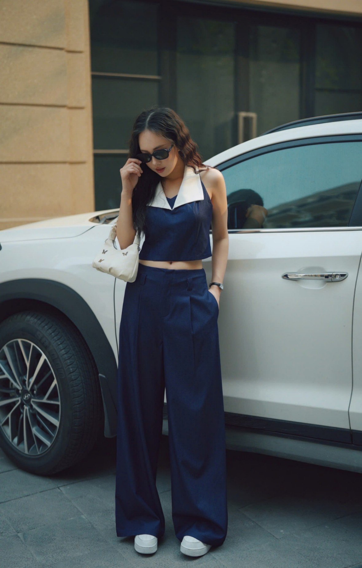 Set Sát Nách Cổ Phối Trắng