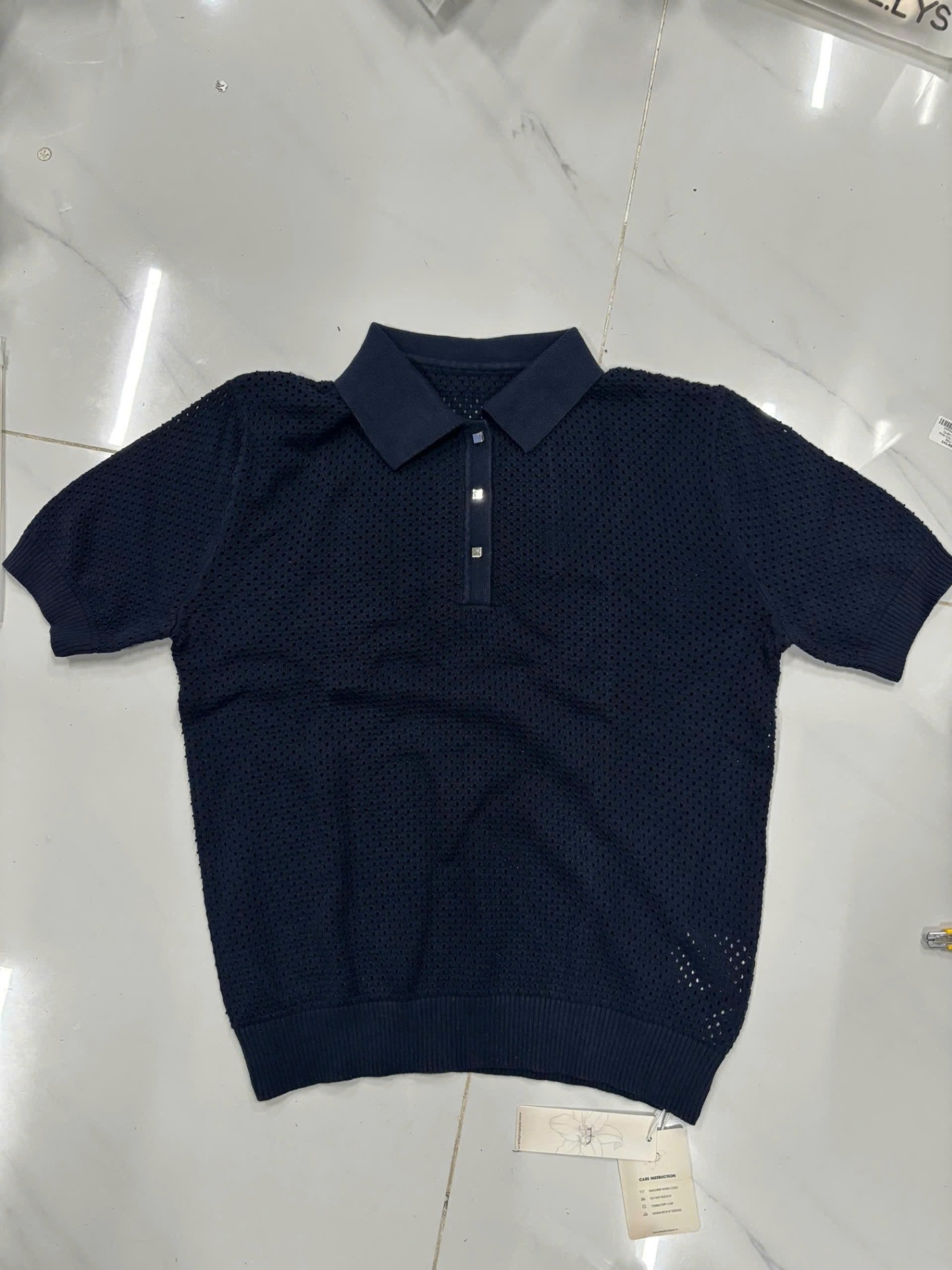 Áo Len Lỗ Dáng Basic