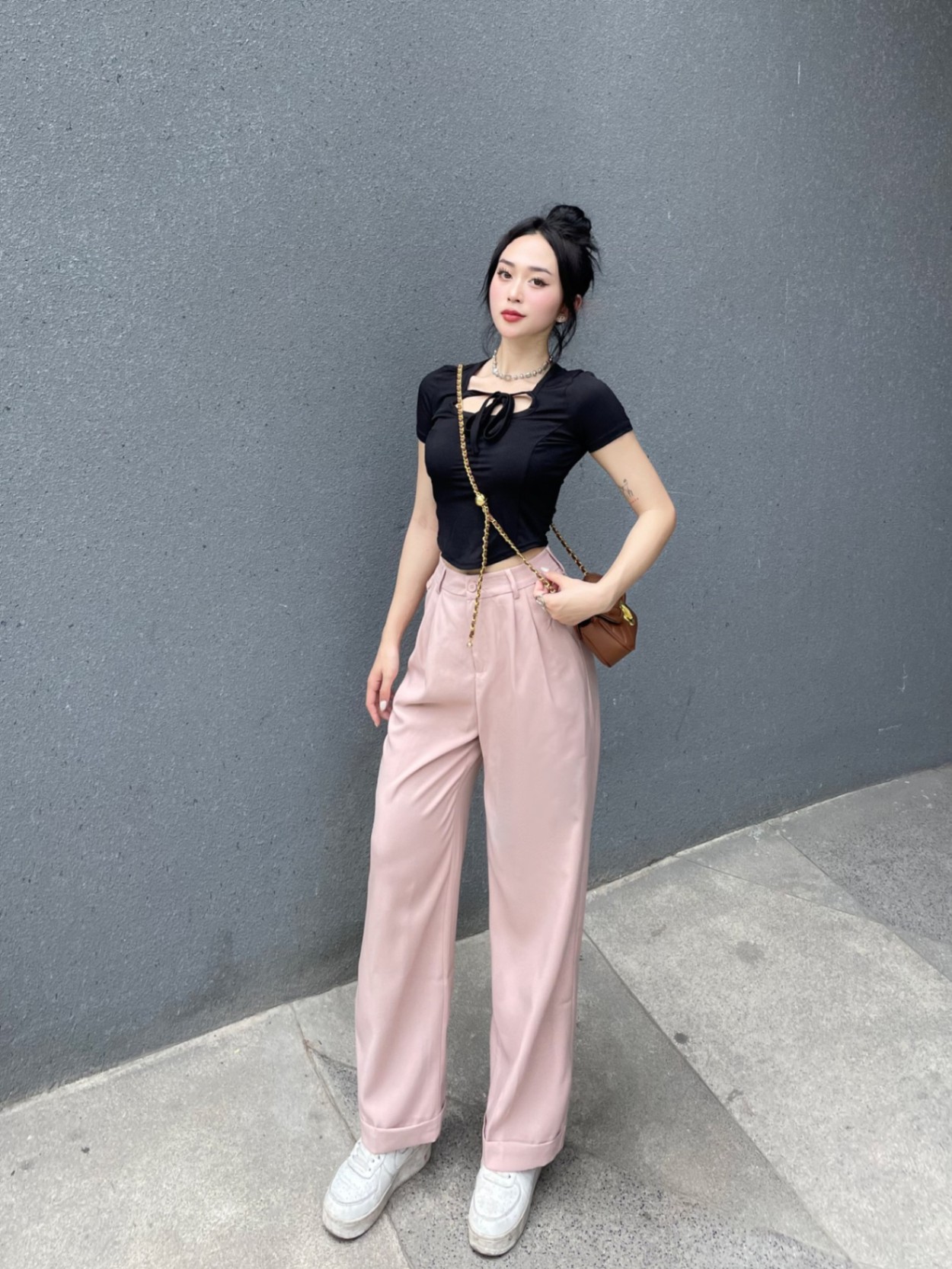 Quần Suông Túi Cúc TQ