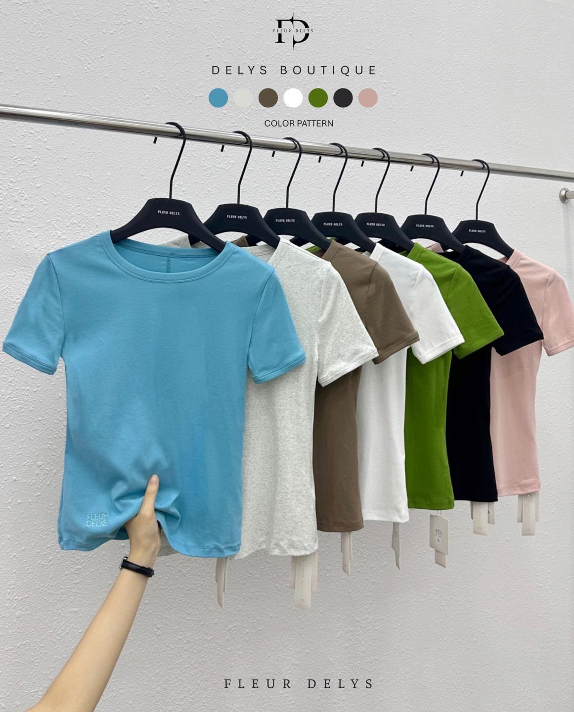 Áo Thun Zip Cổ Tròn