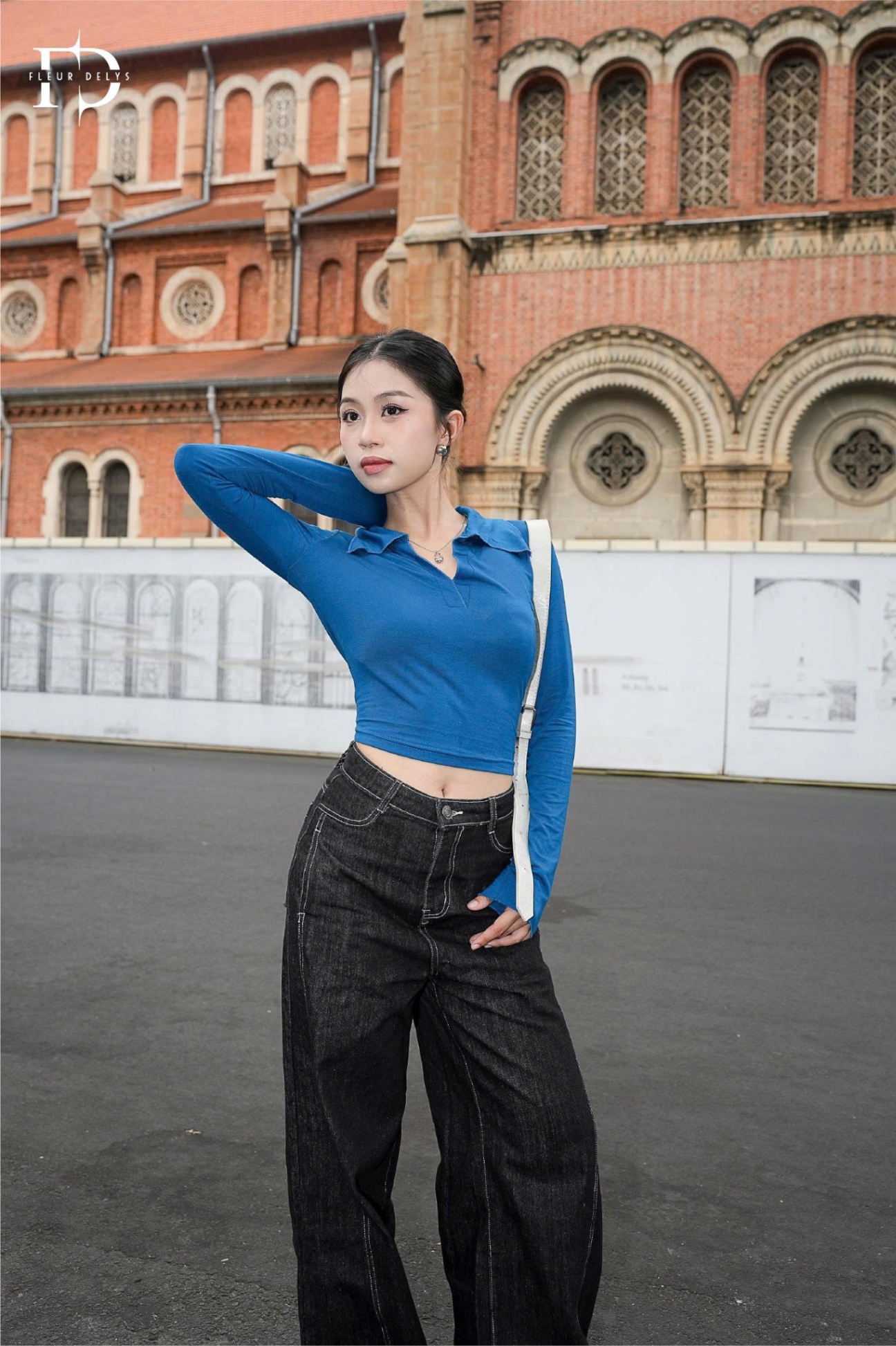 Quần Jean Chỉ Trắng