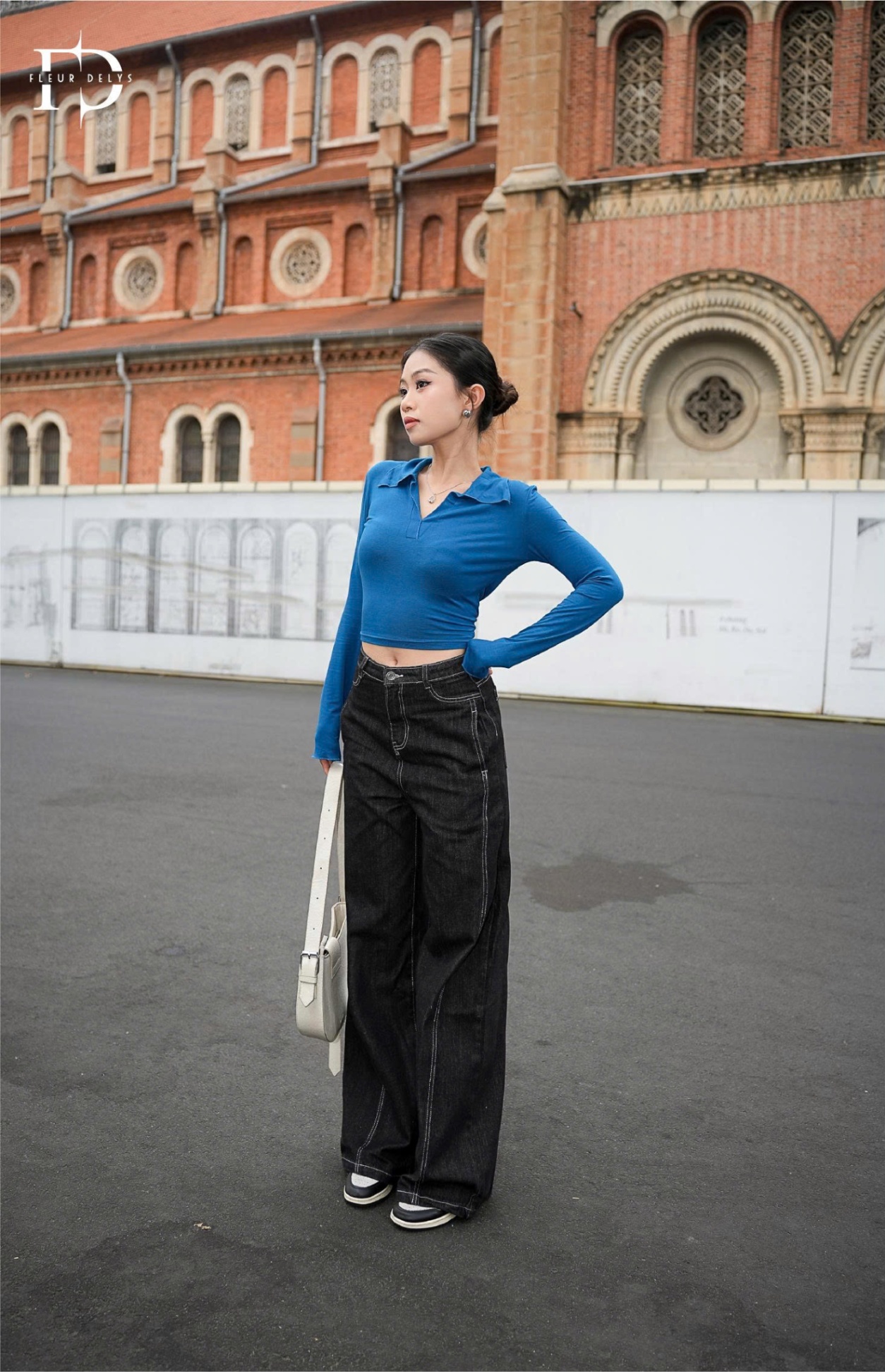 Quần Jean Chỉ Trắng