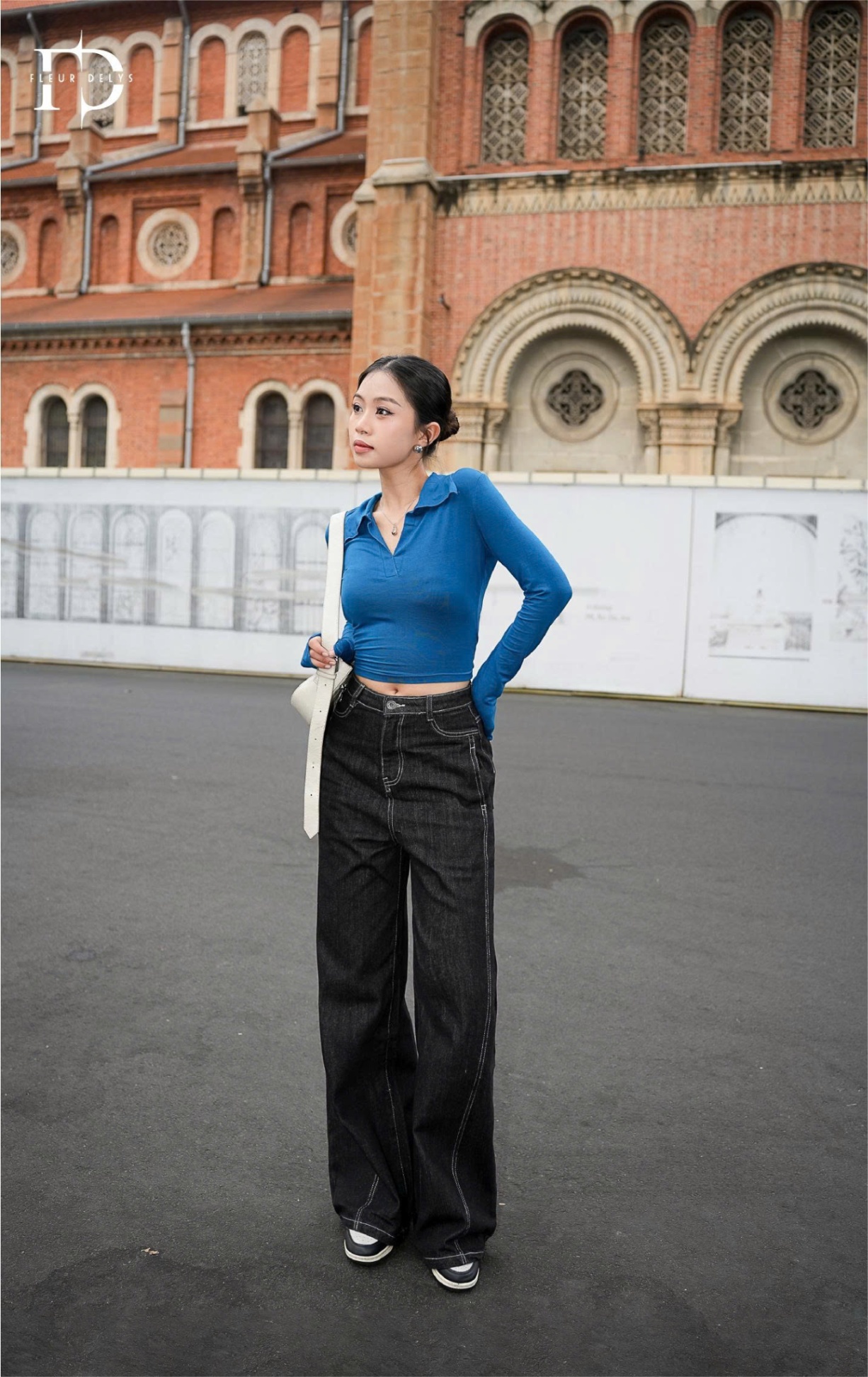 Quần Jean Chỉ Trắng