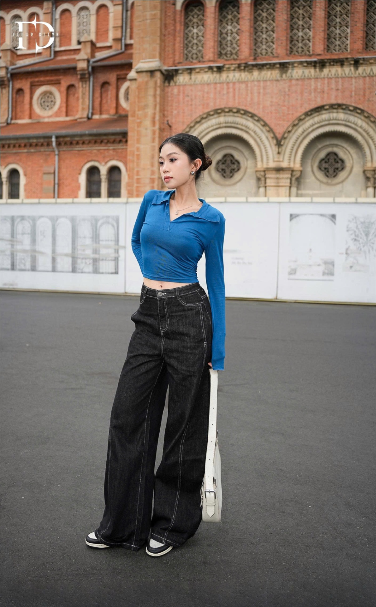 Quần Jean Chỉ Trắng