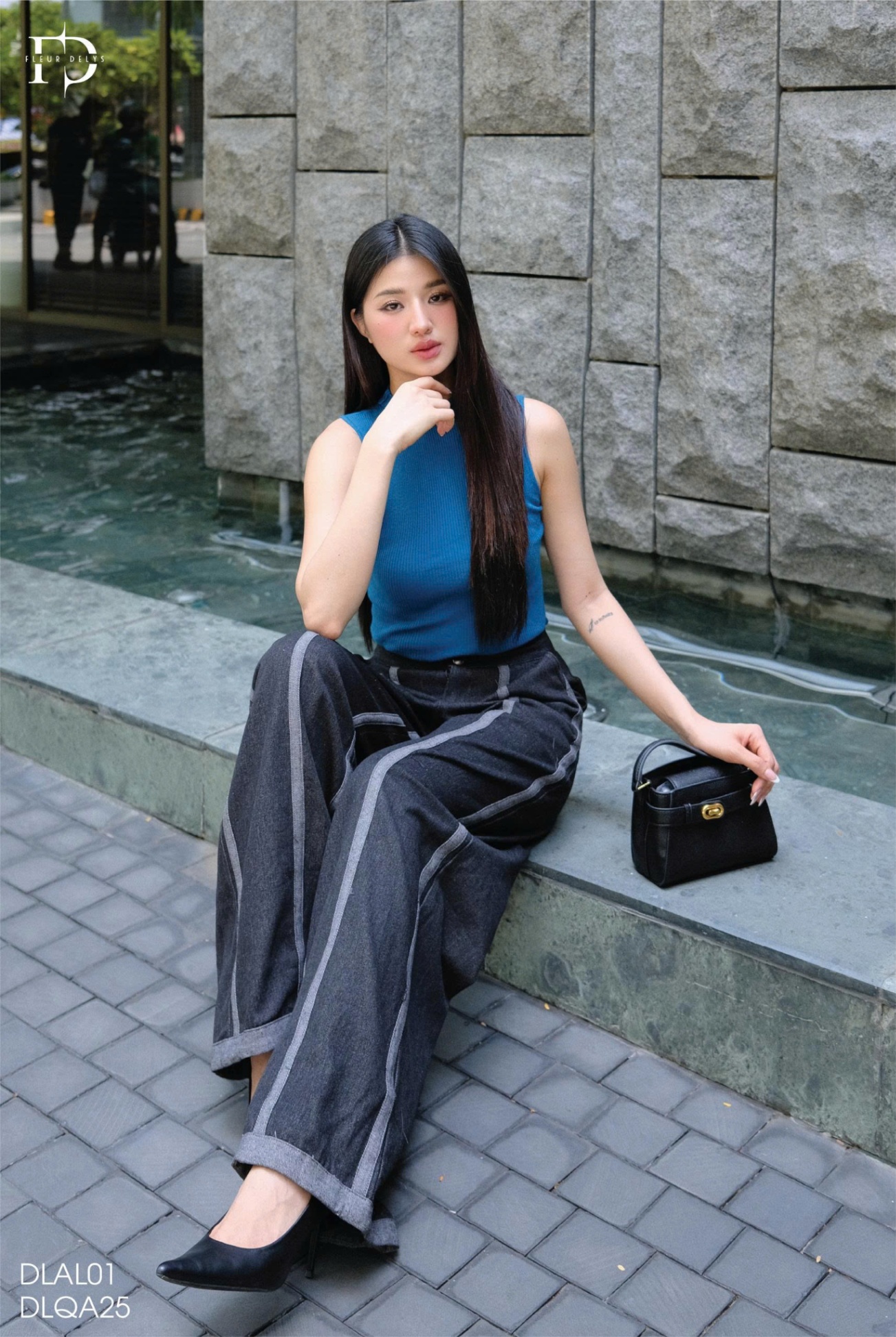 Quần Bò Dây Ốp Trái