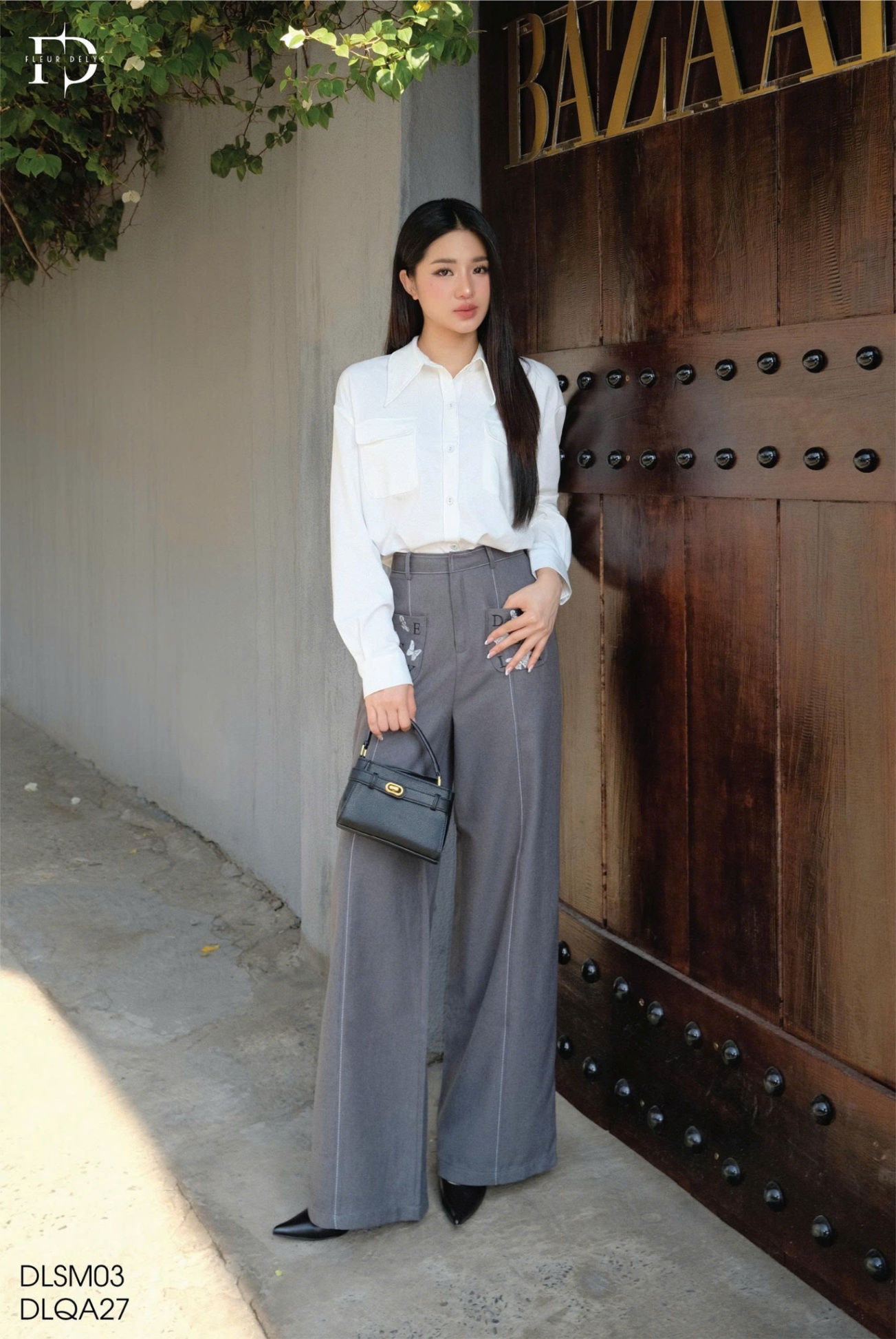 Áo Sơ Mi Kẻ Xước 2 Túi Ngực