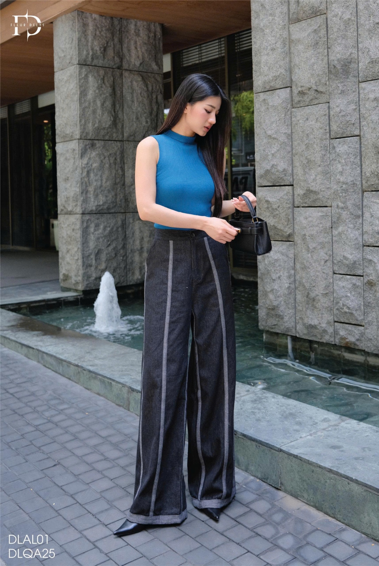 Quần Bò Dây Ốp Trái
