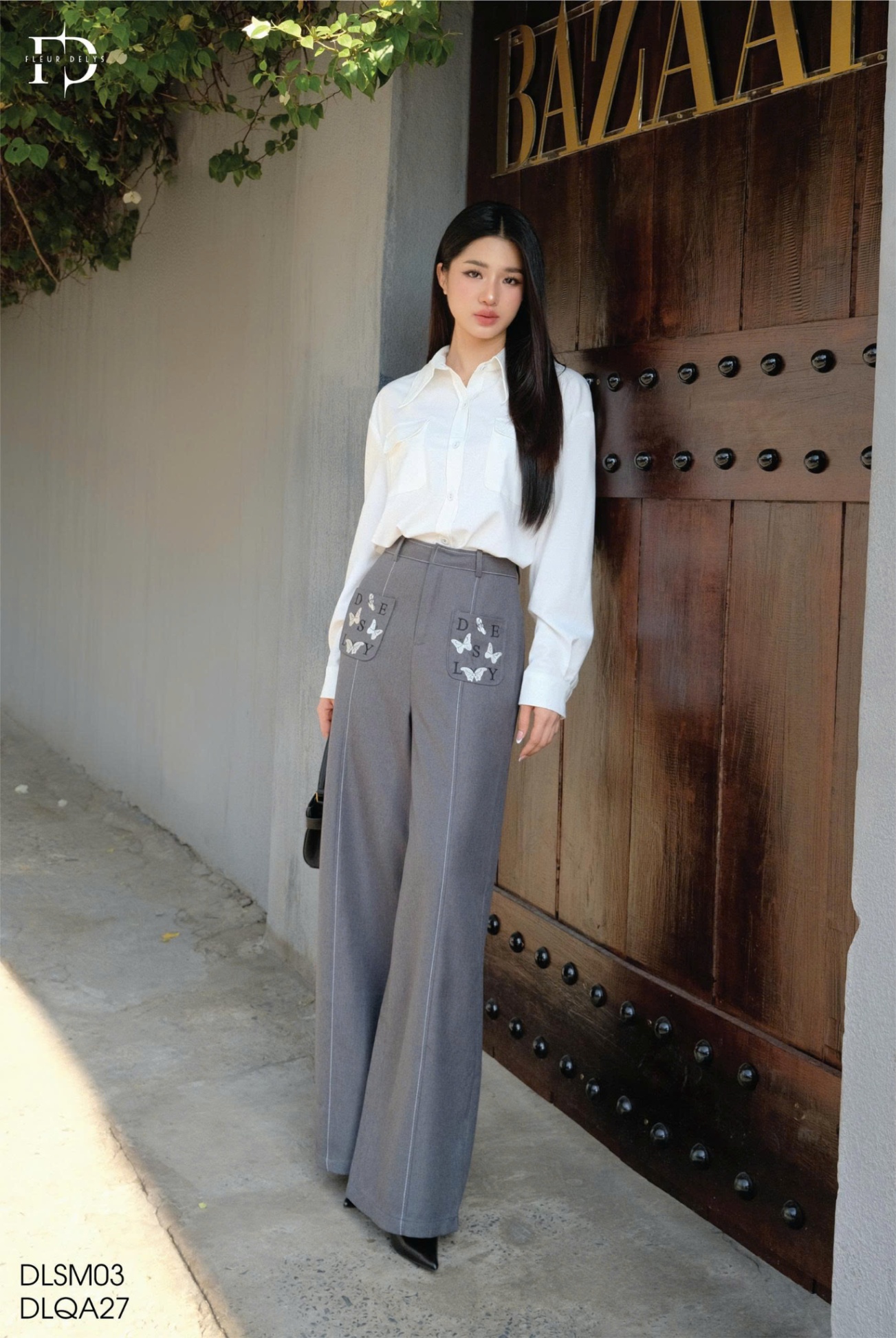 Áo Sơ Mi Kẻ Xước 2 Túi Ngực