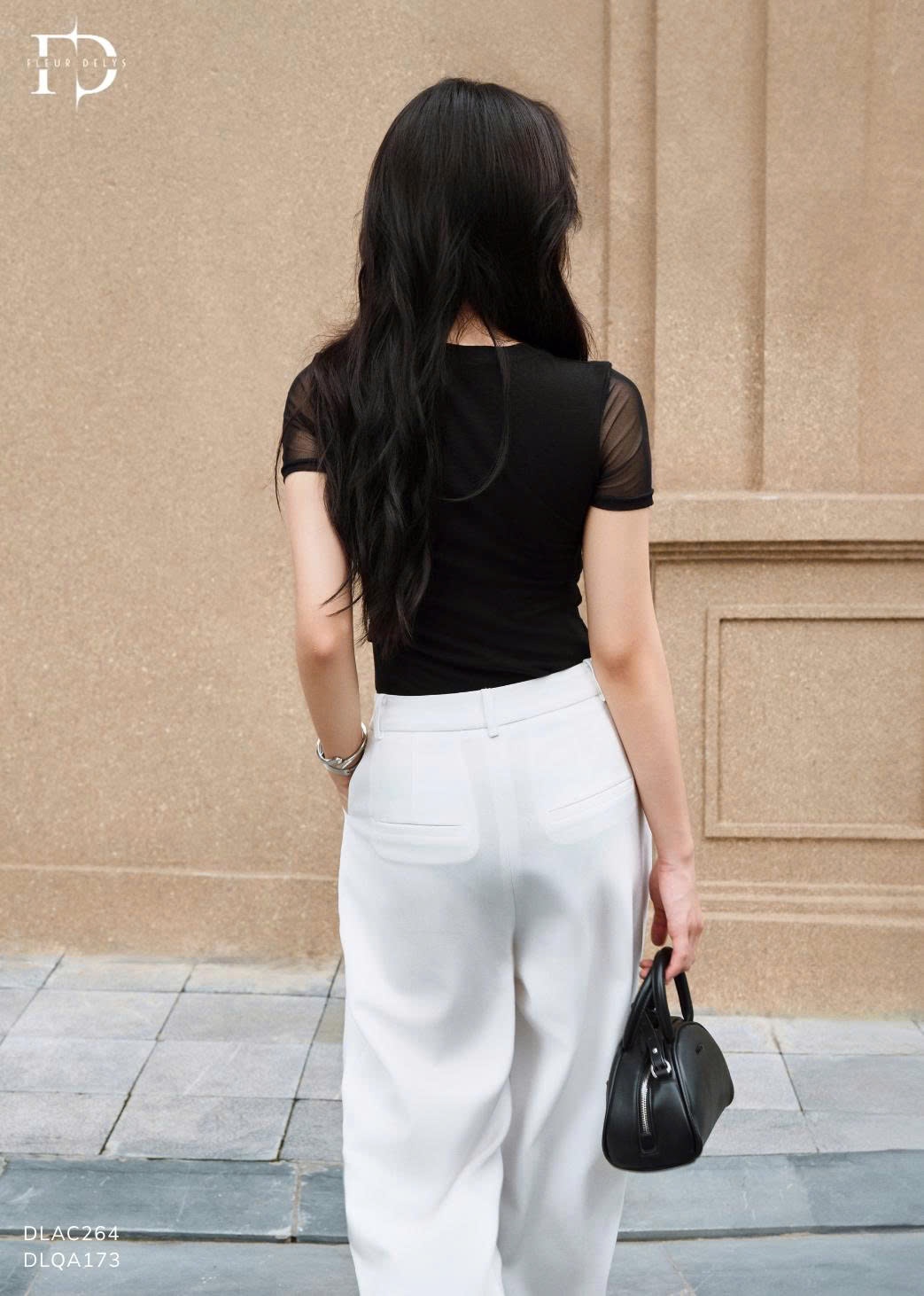 Áo Thun Phối Xếp Ly Lưới