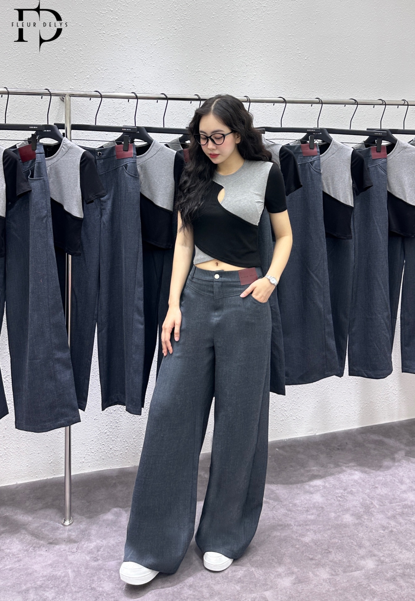 Áo Zip Phối Đan 2 Màu