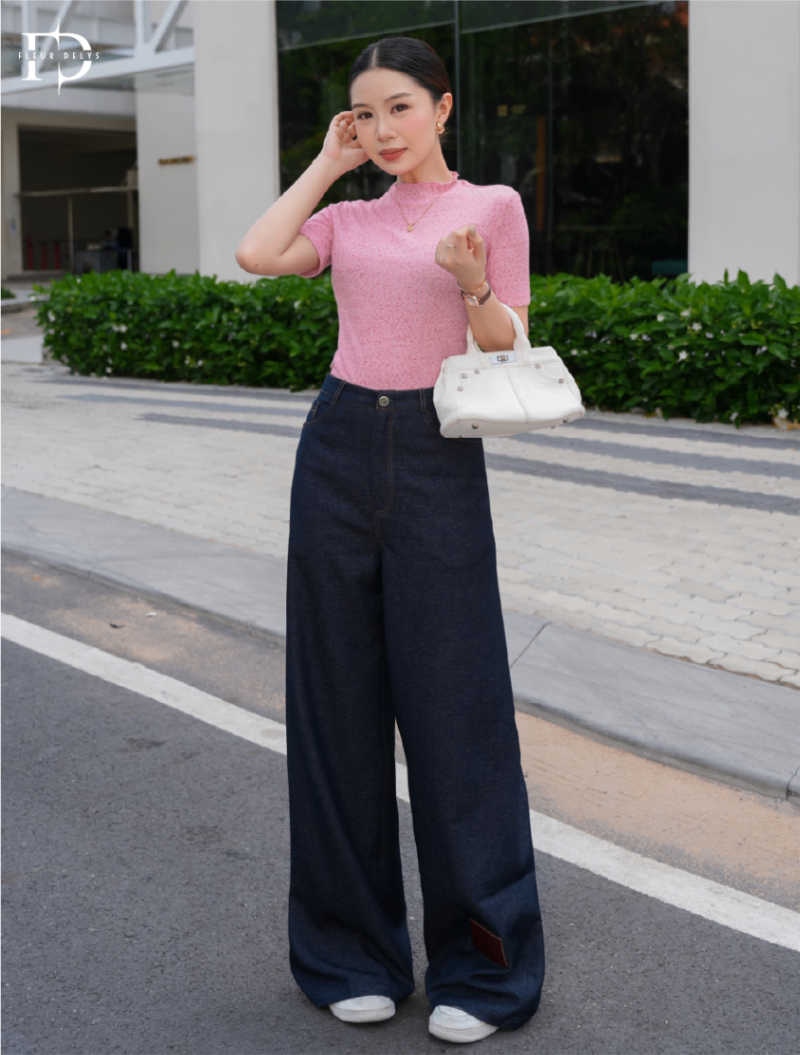 Quần Bò Đính Tapda Delys Gấu