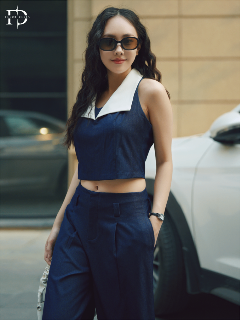 Set Sát Nách Cổ Phối Trắng