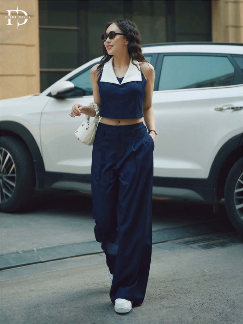 Set Sát Nách Cổ Phối Trắng