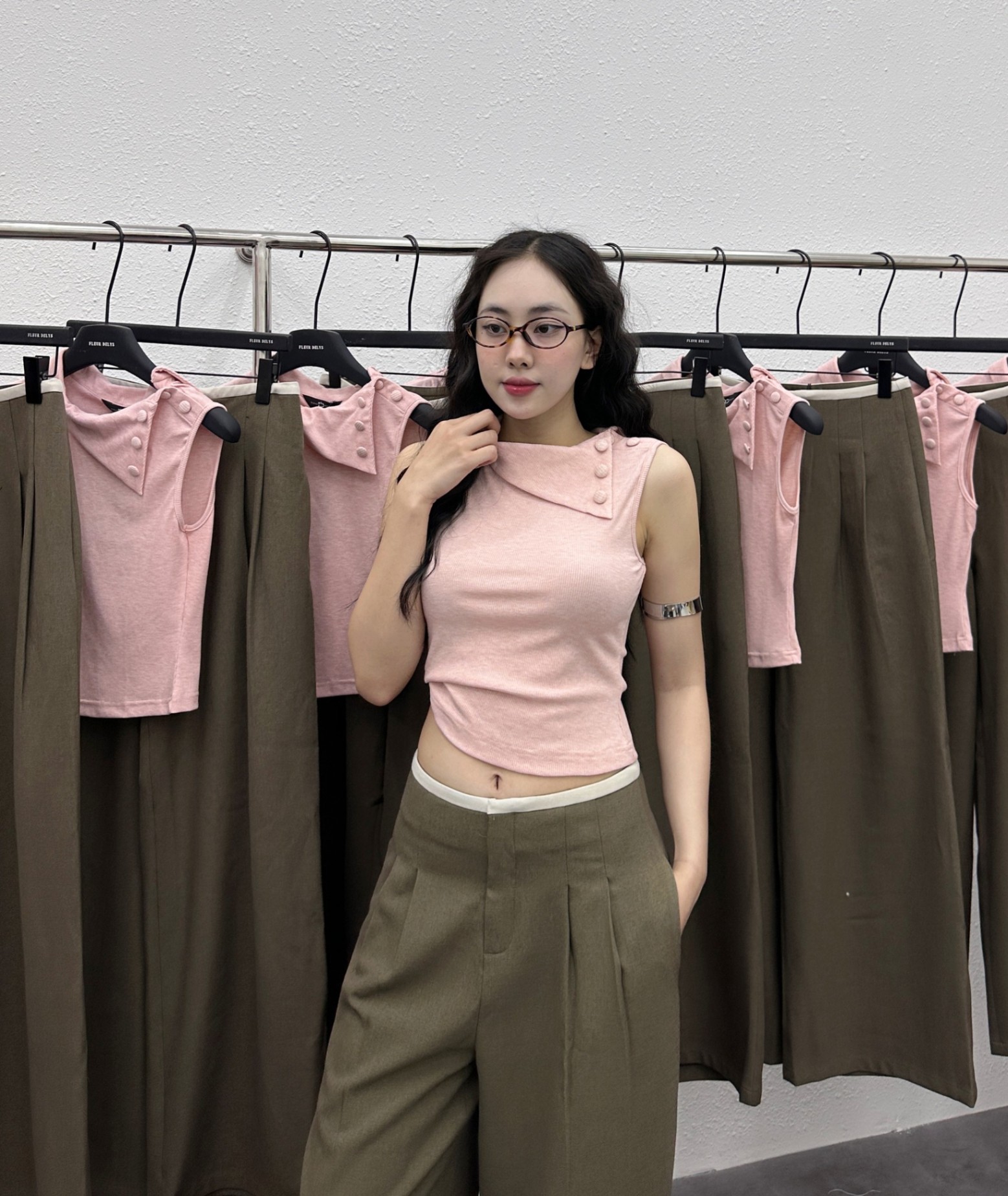 Áo Thun Cổ Bẻ Cúc Bọc