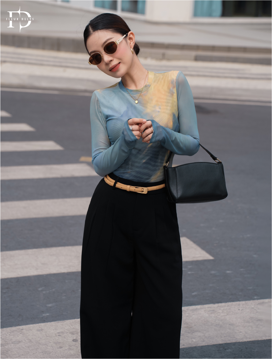 Áo Lưới Loang Màu
