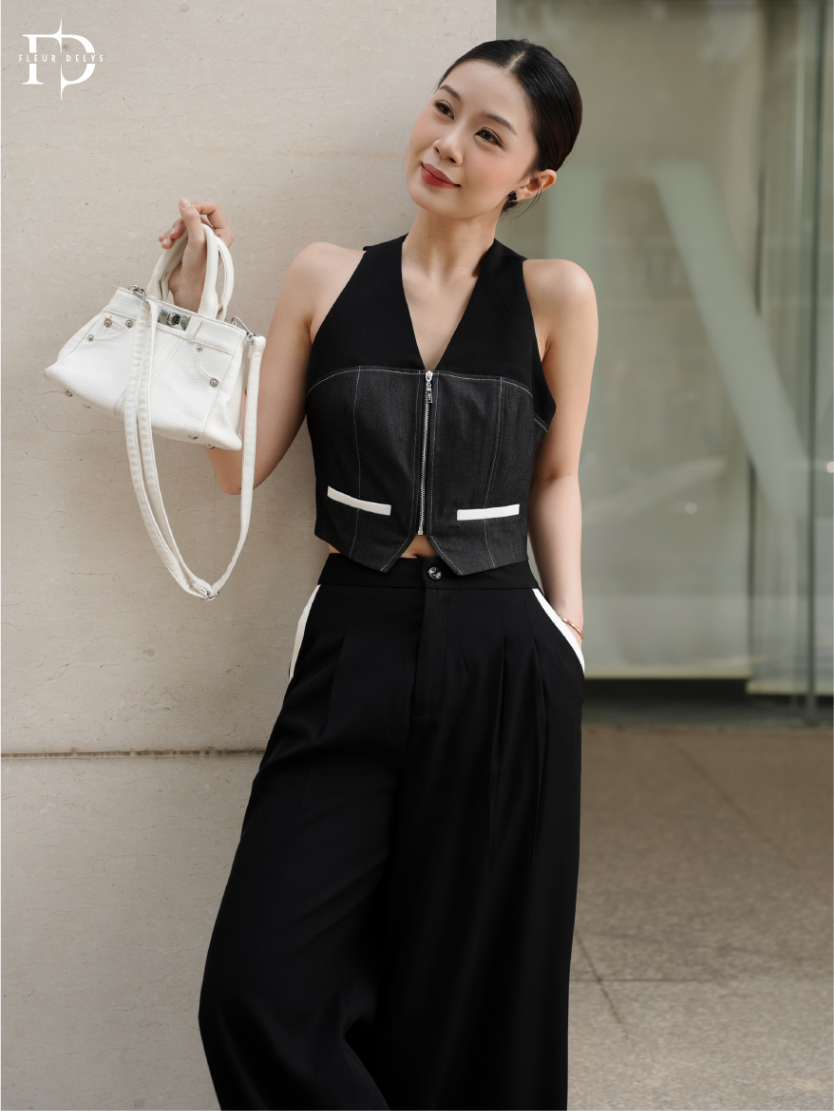 Set Gile Phối Trắng