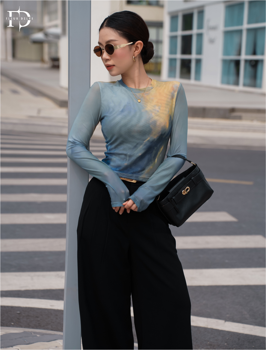 Áo Lưới Loang Màu