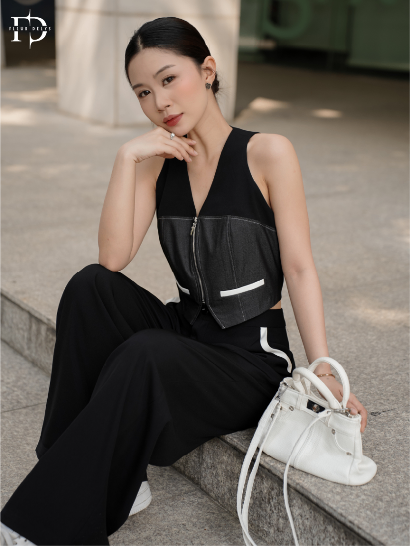Set Gile Phối Trắng