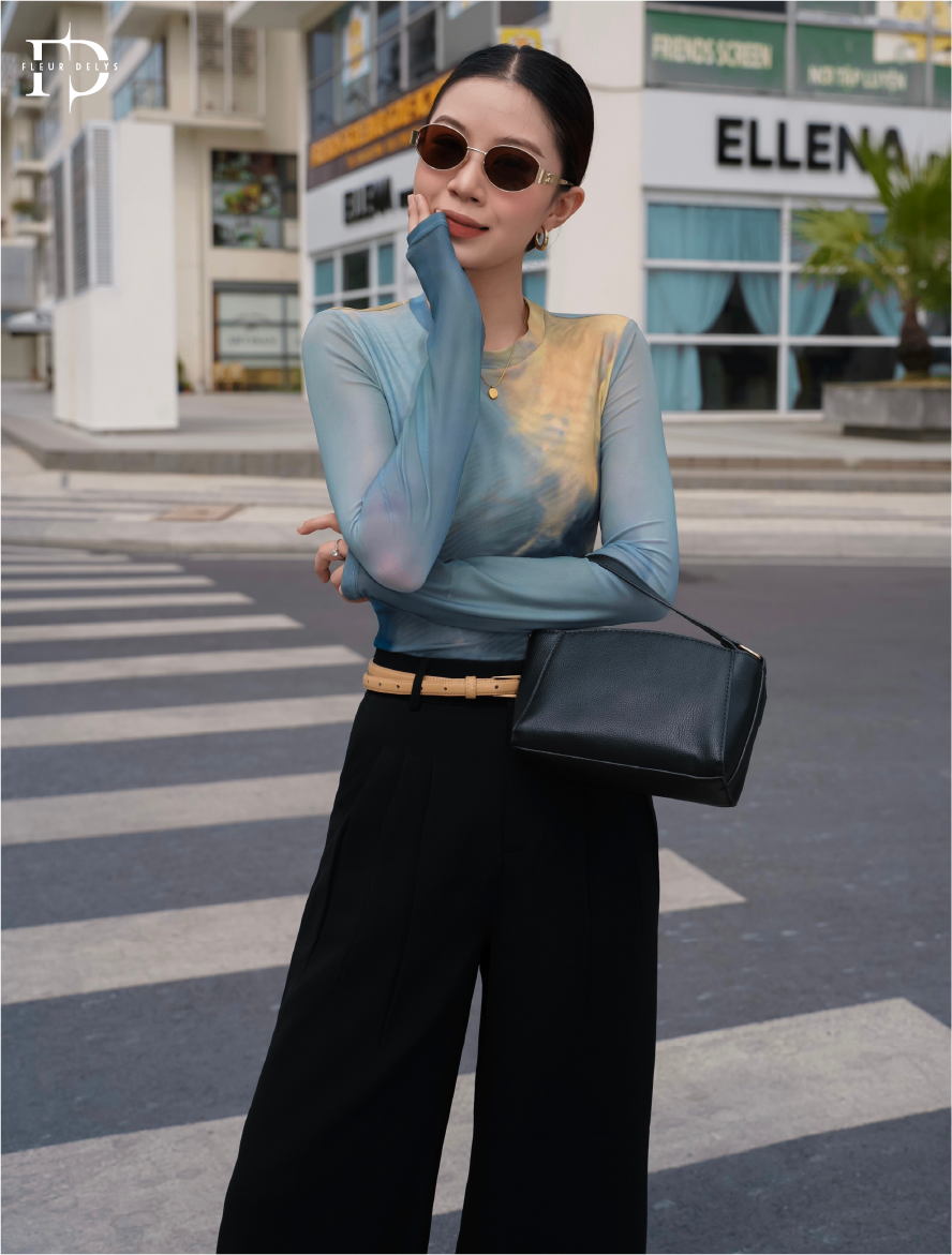 Áo Lưới Loang Màu