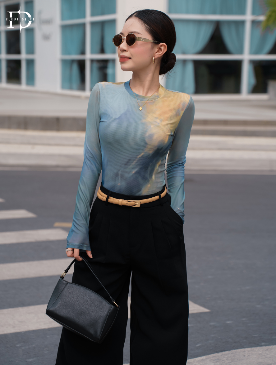 Áo Lưới Loang Màu