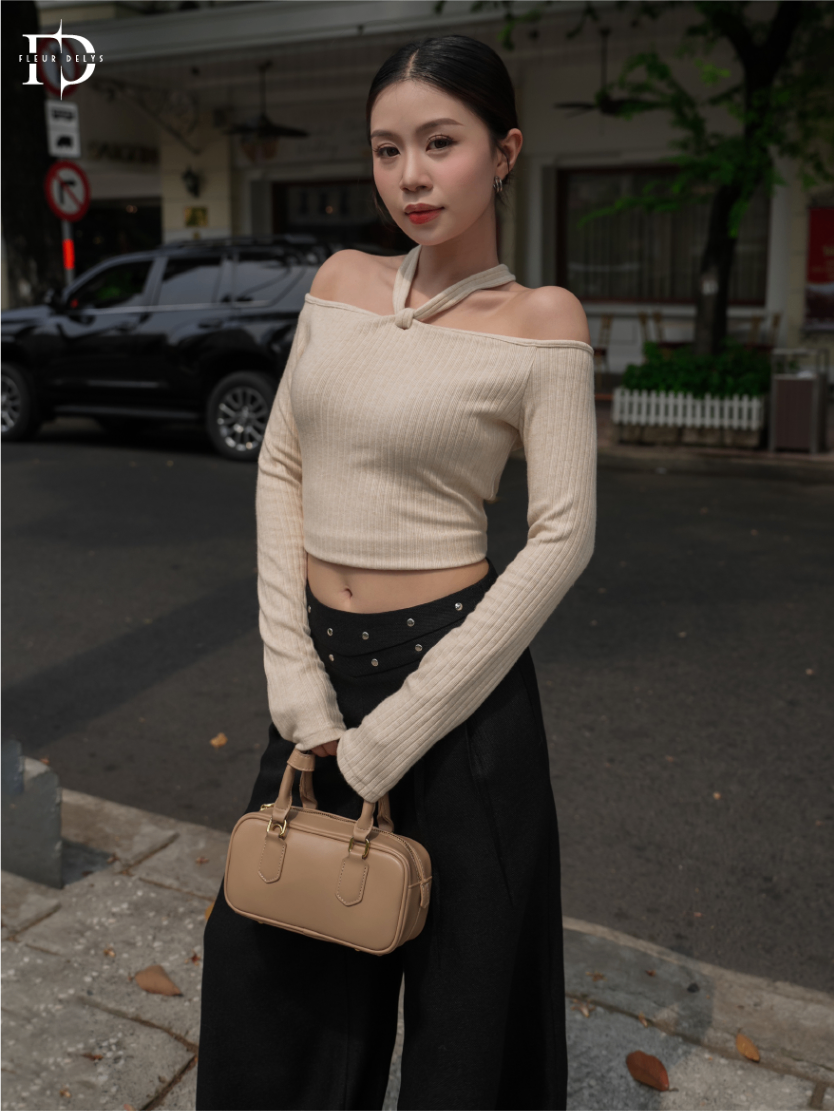 Áo Trễ Vai Phối Dây