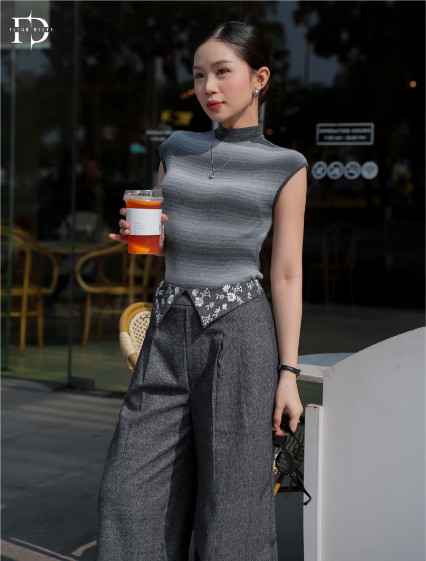 Áo Len Tay Hến Kẻ Sọc Màu