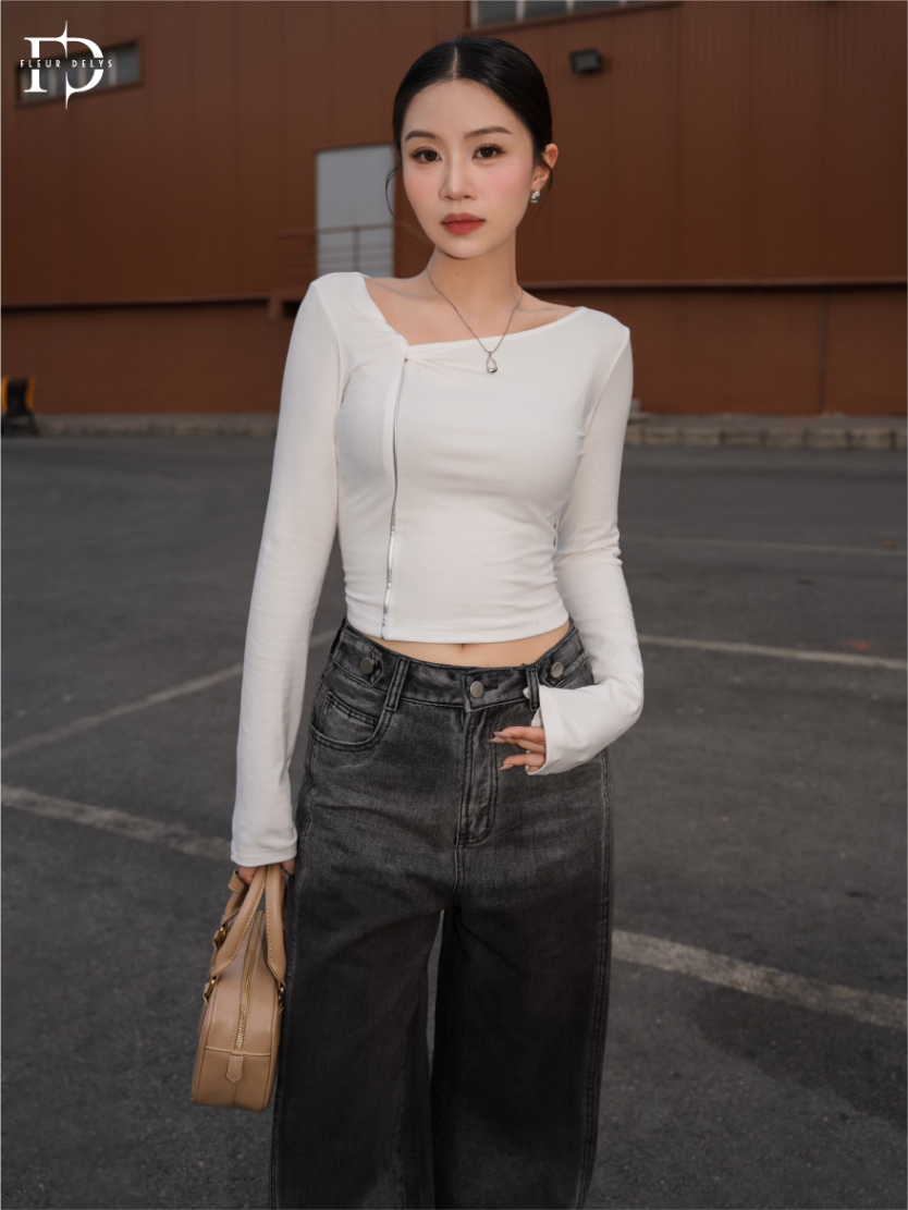 Áo Thun Xoắn Lệch