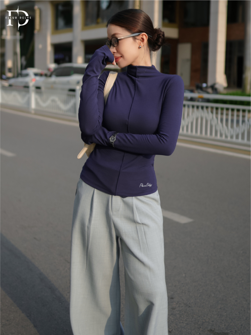 Áo Cổ Leo Gân Giữa