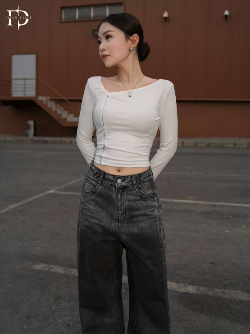 Áo Thun Xoắn Lệch