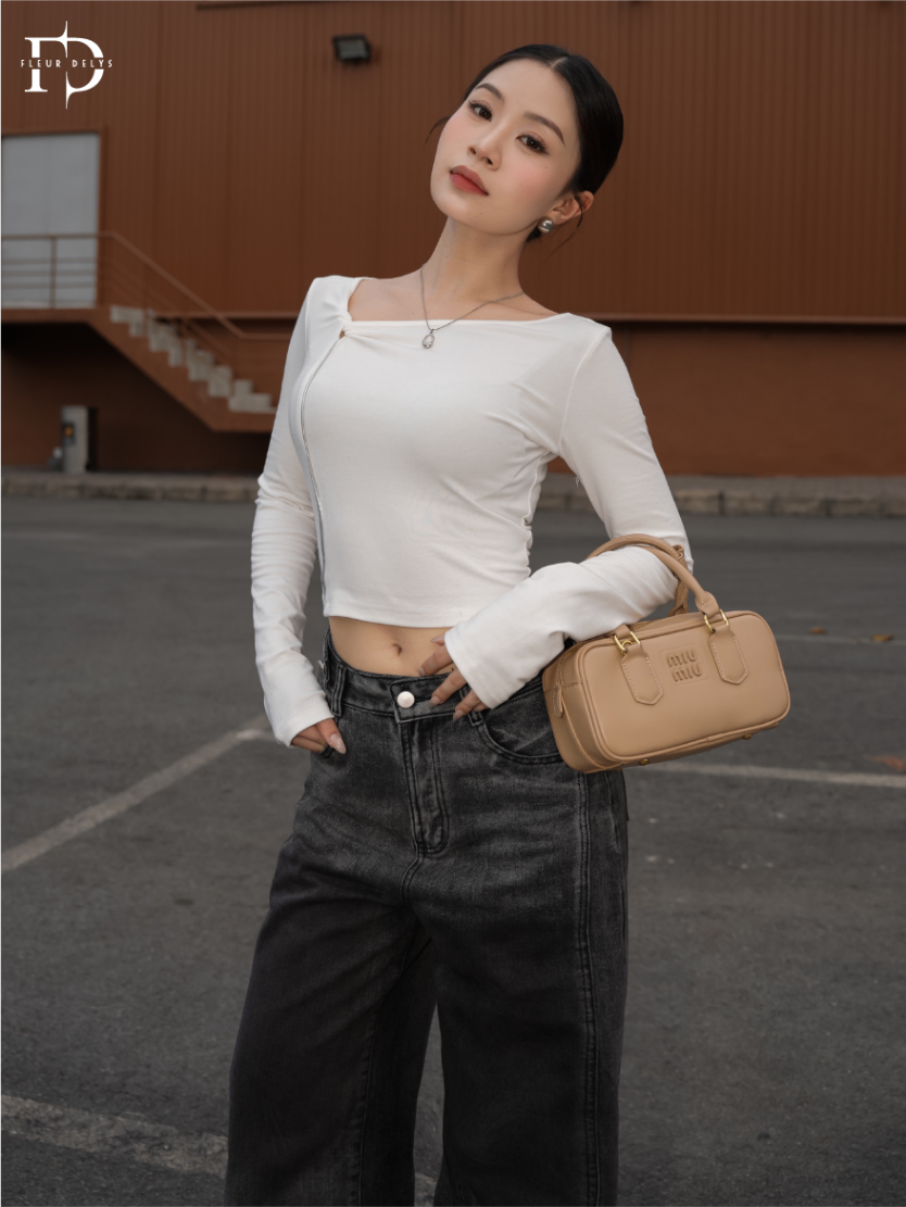 Áo Thun Xoắn Lệch
