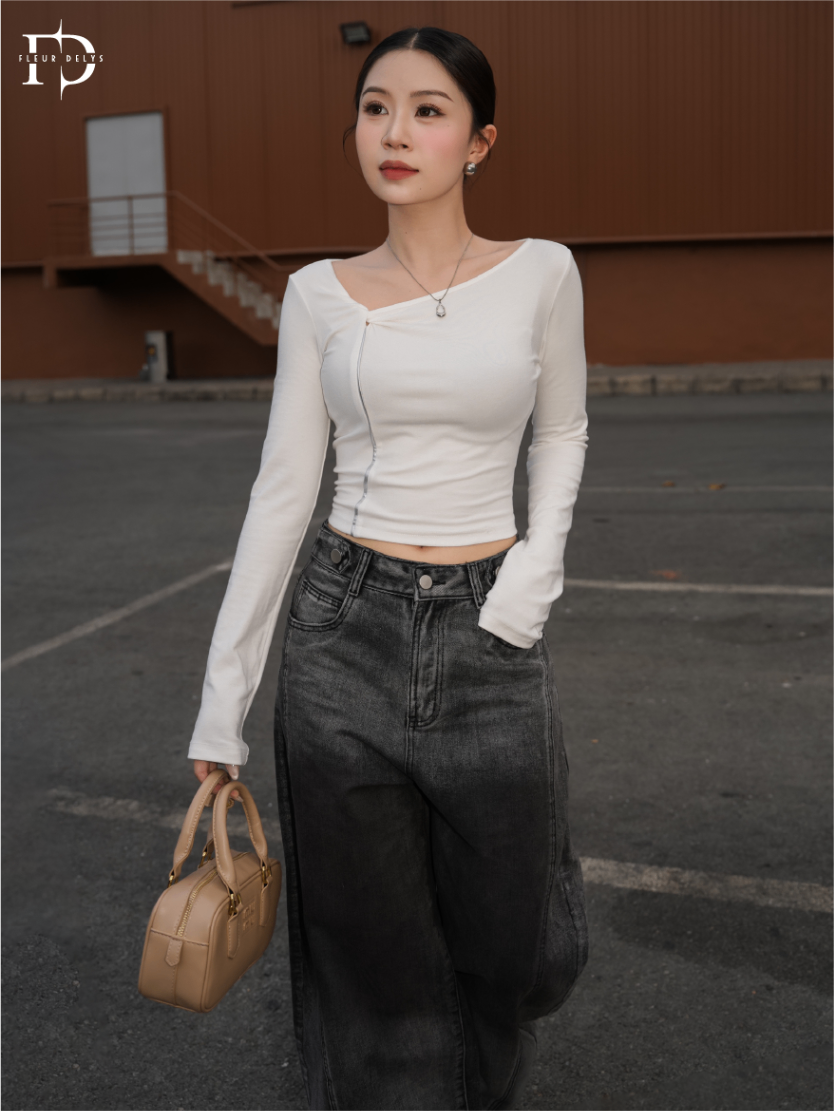 Áo Thun Xoắn Lệch