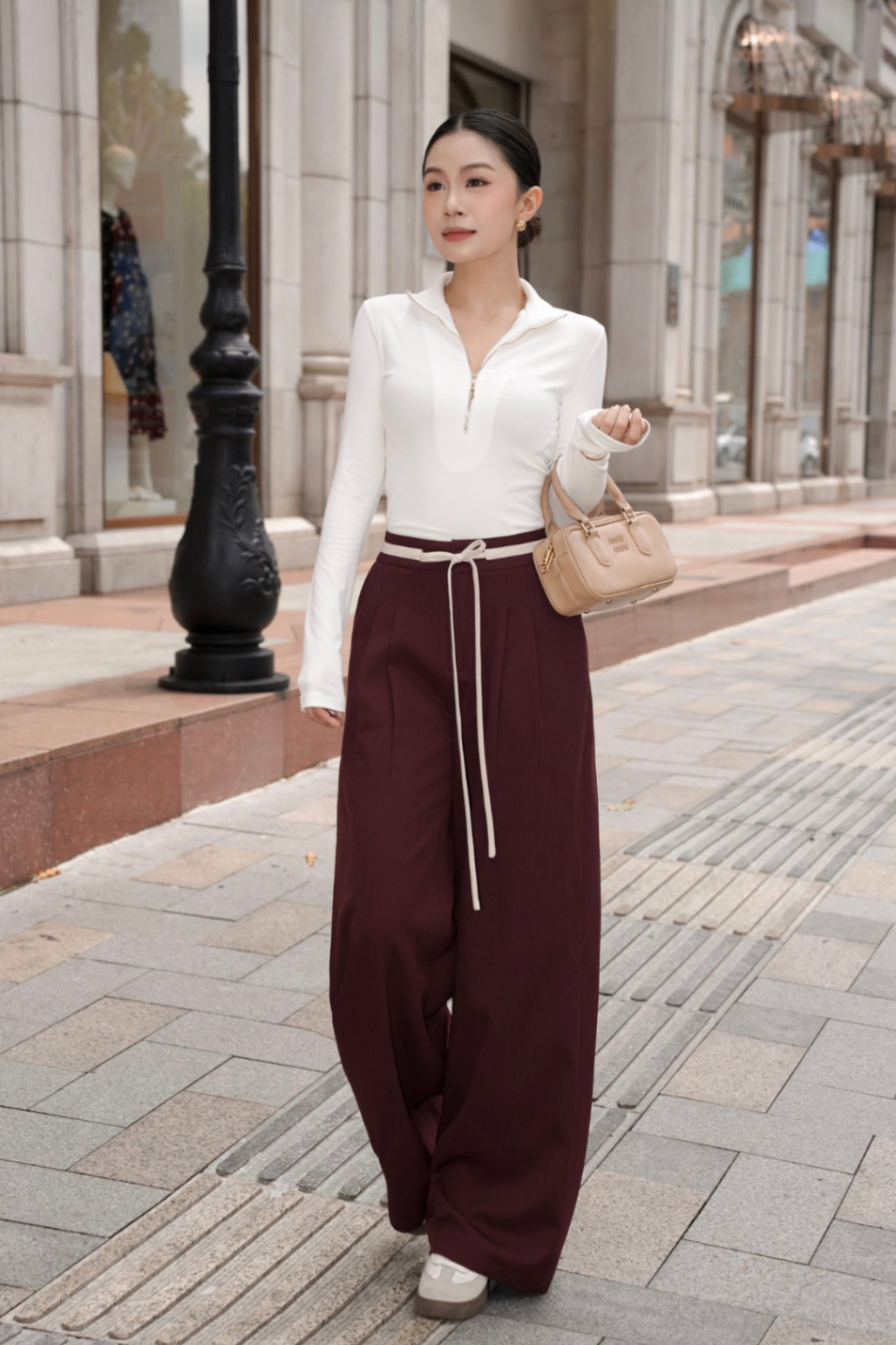 Quần Phối Cạp Nhỏ Đính Dây