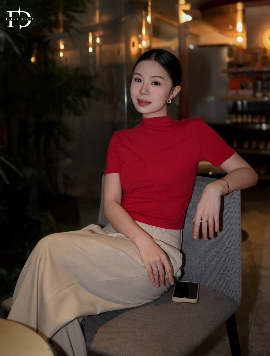 Áo Croptop Phối Gân