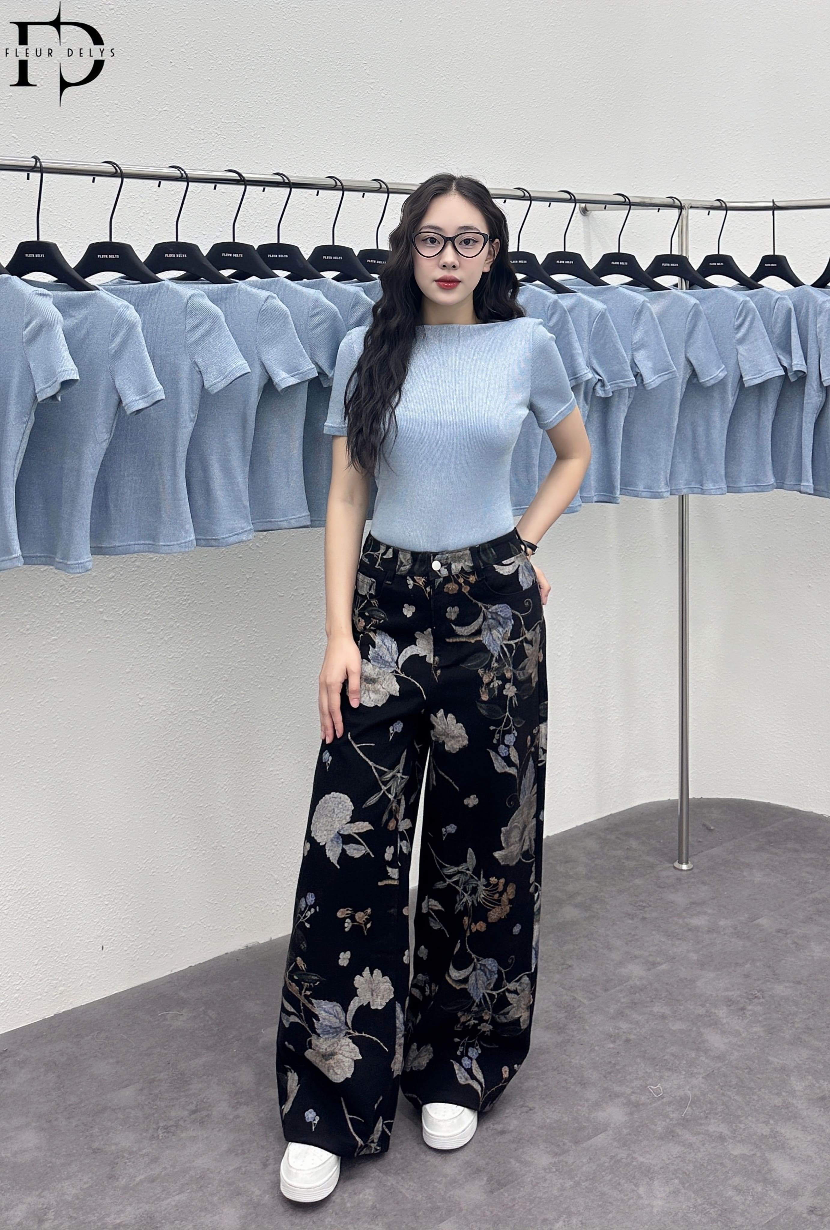 Áo Kim Tuyến Phối Cổ Ngang