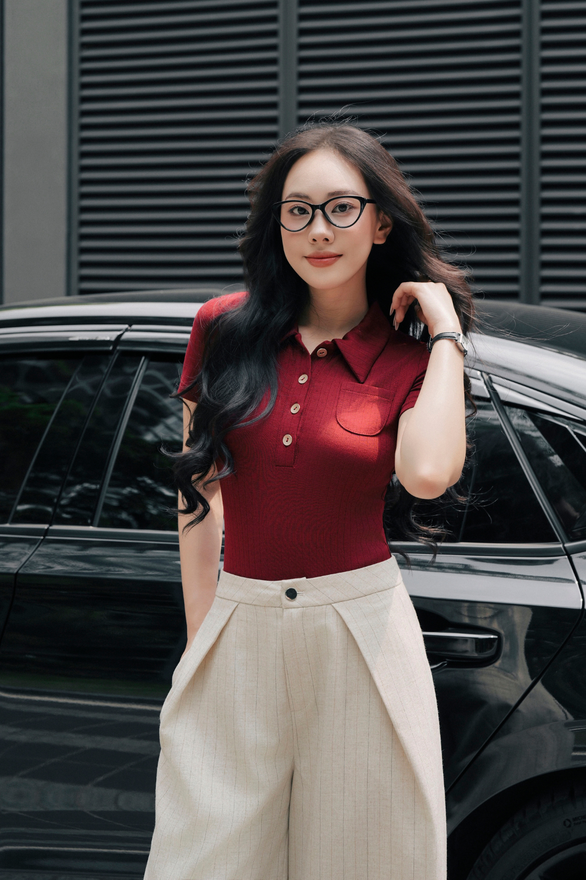 Áo Thun Chám Túi Ngực