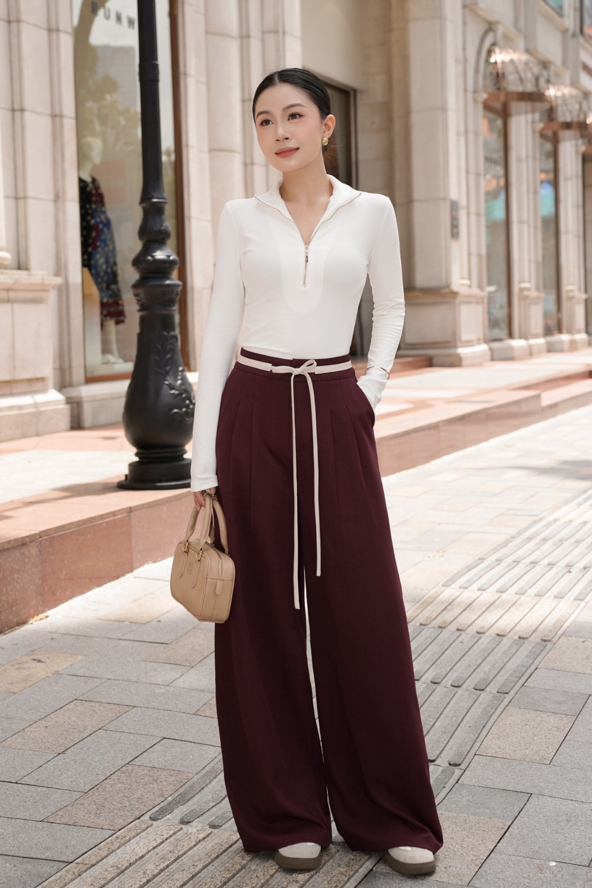 Áo Thun Cổ Dựng Kéo khóa