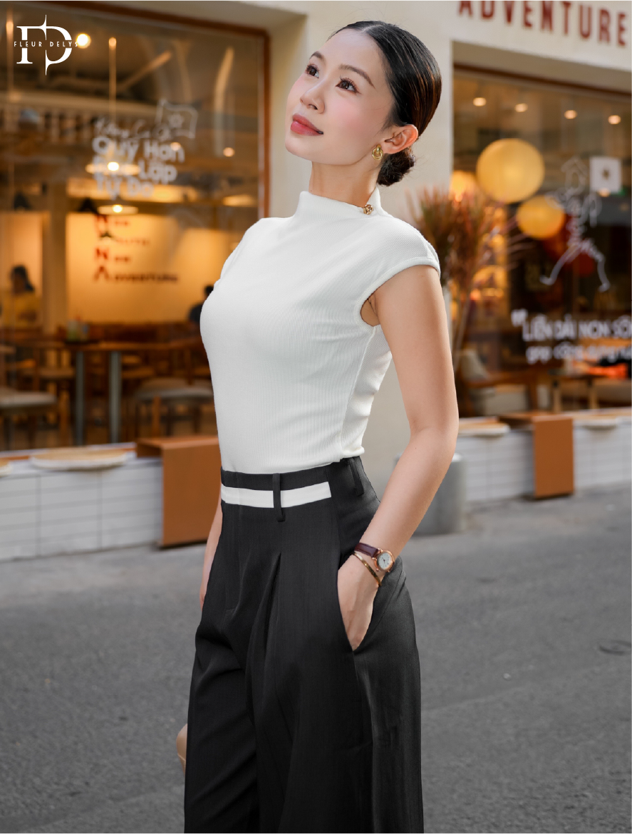 Áo Thun Tay Chờm Cổ Leo Lệch