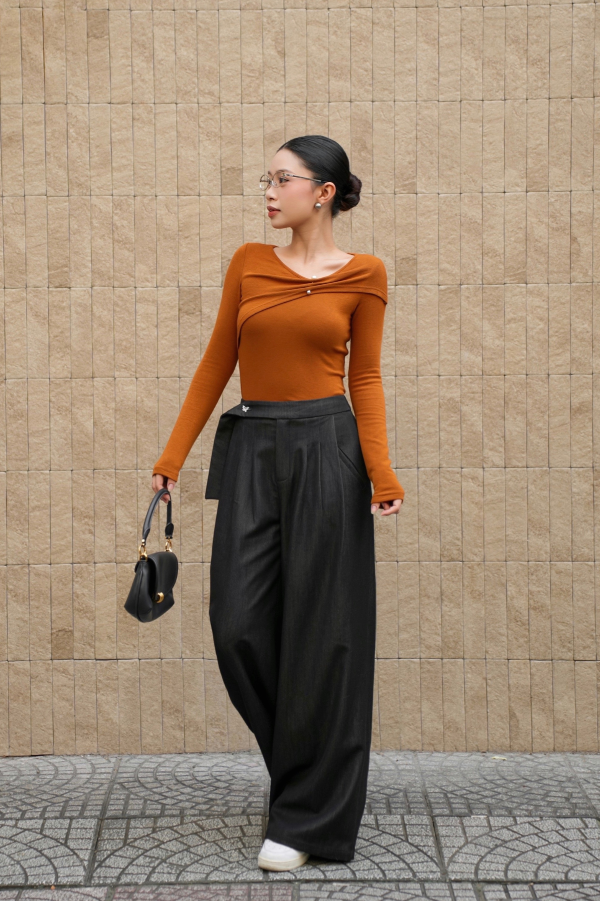 Quần Cạp Dài Cúc Trang Trí