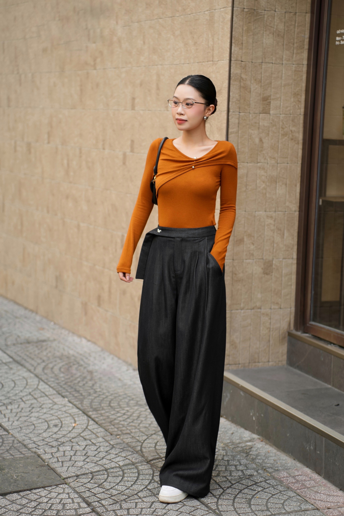 Quần Cạp Dài Cúc Trang Trí