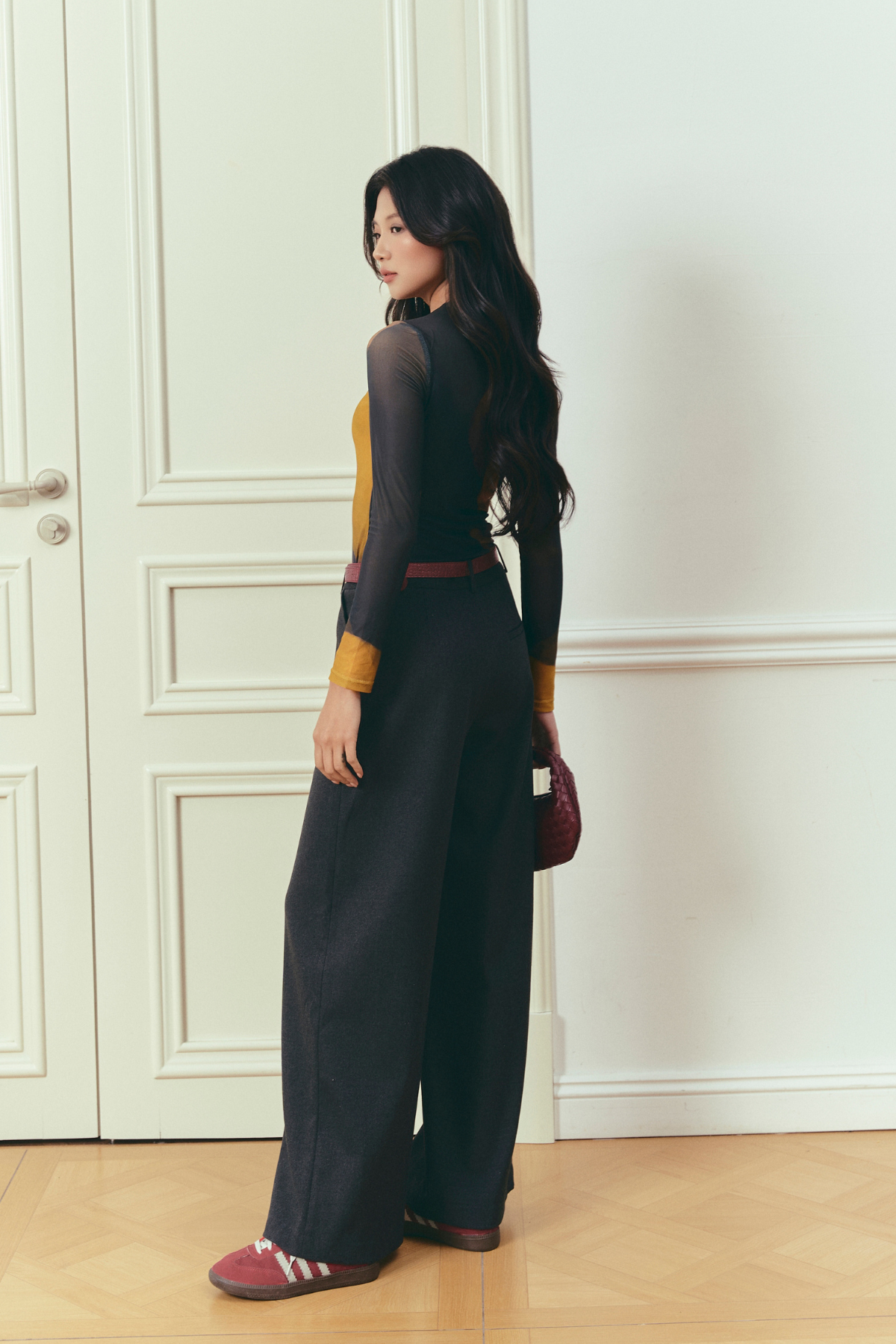 Quần Dạ Tex Cúc Bọc