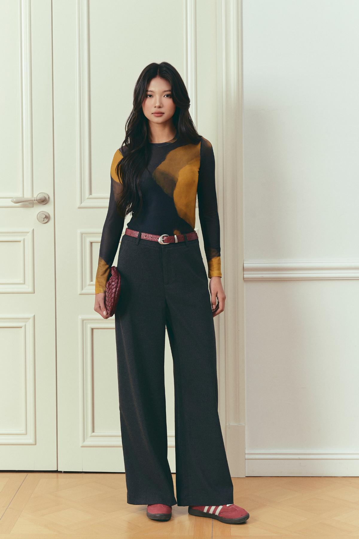 Quần Dạ Tex Cúc Bọc
