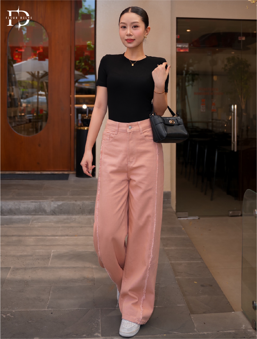 Quần Jean Rua Dọc Thân Trước