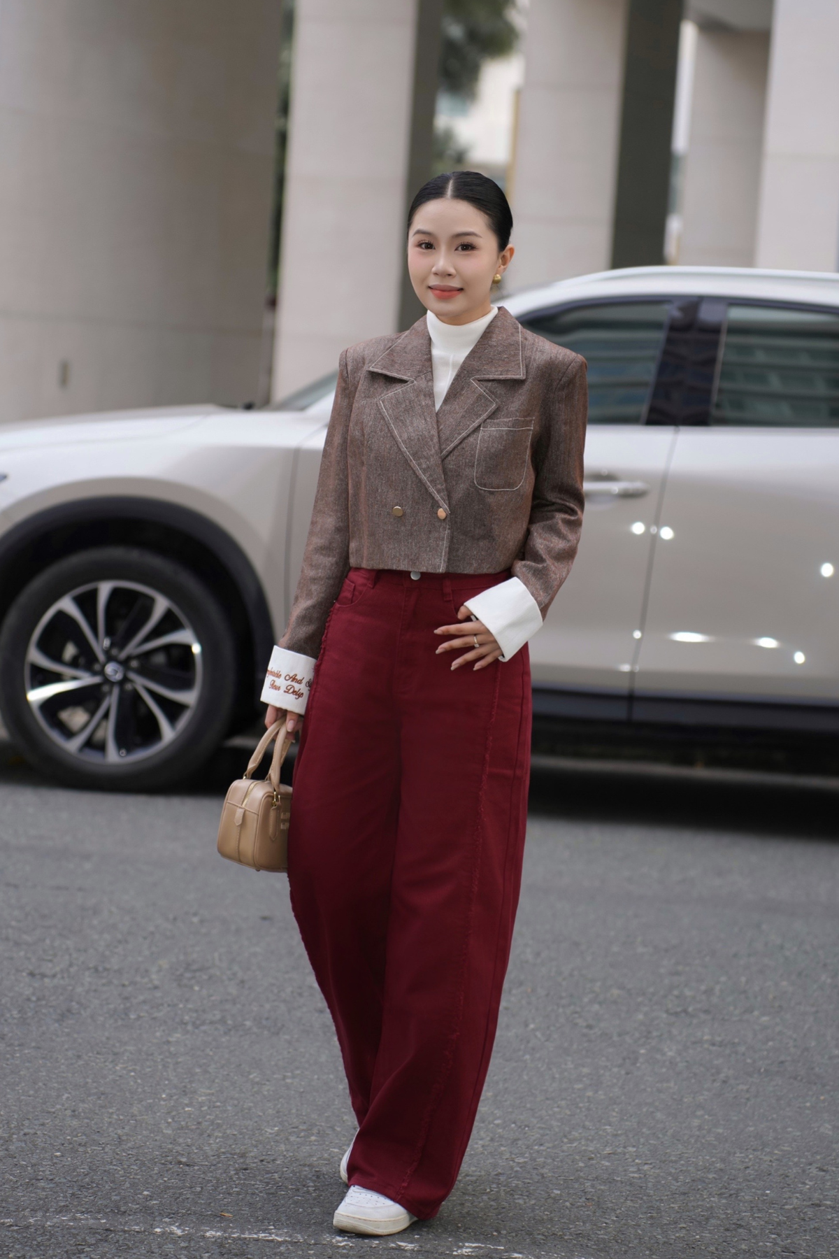 Quần Jean Rua Dọc Thân Trước