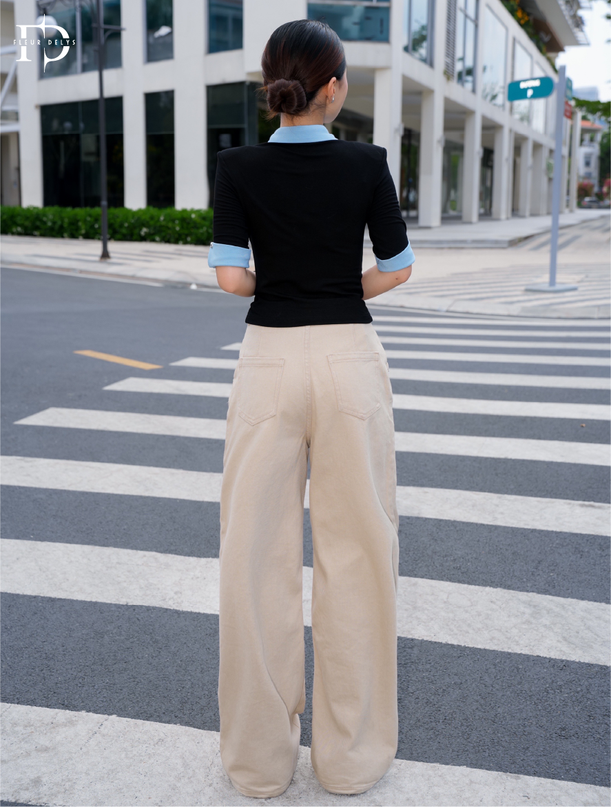 Quần Kaki Ghép 3 Mảnh