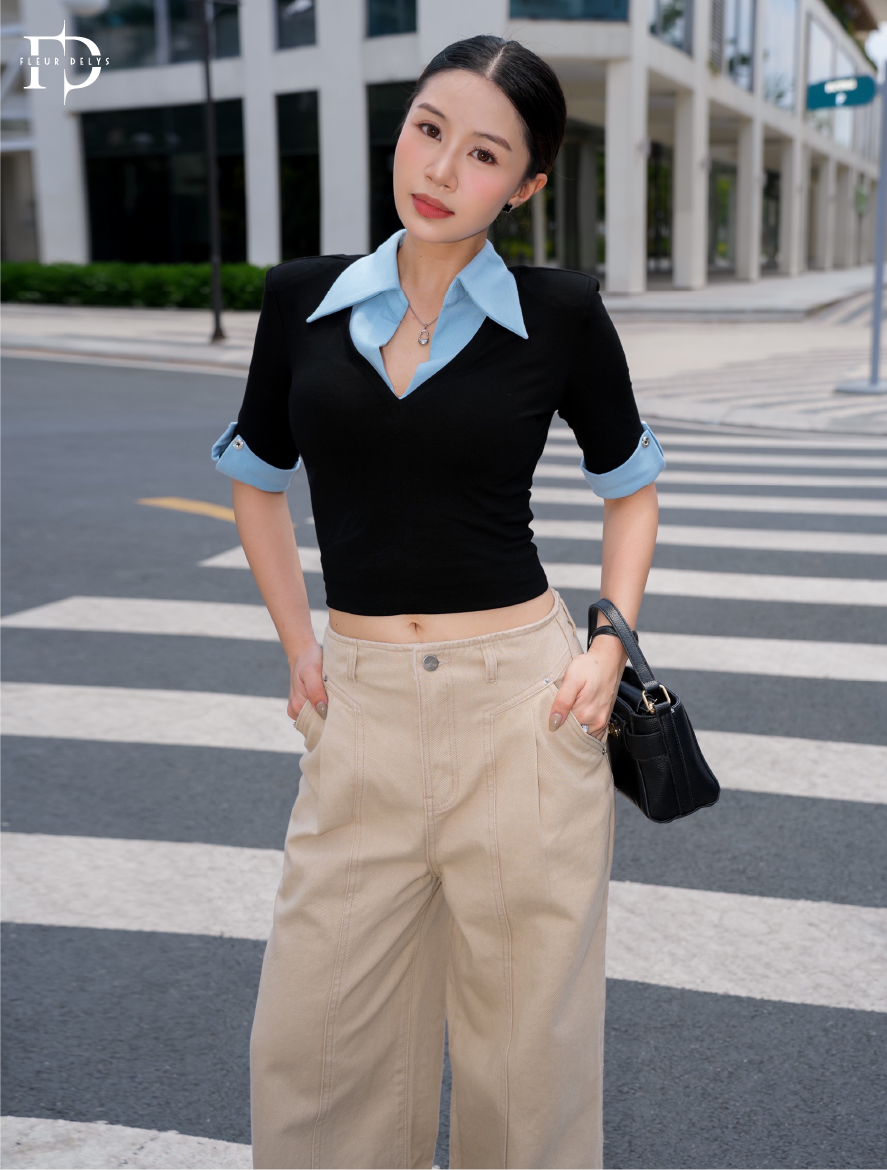 Quần Kaki Ghép 3 Mảnh