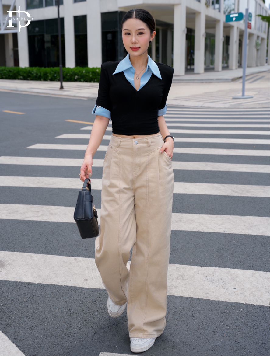 Quần Kaki Ghép 3 Mảnh
